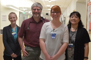 Outpatient palliative care clinic team members include pharmacists, physicians, nurses, social care workers, and more, all focused on easing pain and helping patients live more comfortable lives.
