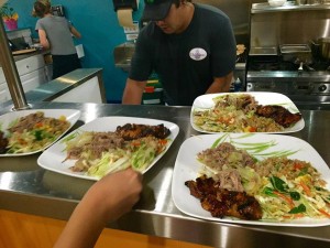 Chef Nate, cooking up the taste of Hawaii at The Lanai Cafe.