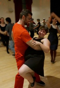 Monty Norris dips his partner during a swing dance night at the Eagles Ballroom in Olympia.