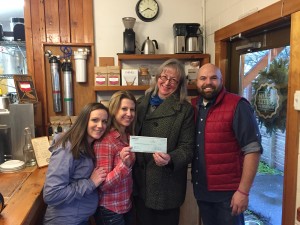 WSECU West Olympia Branch Staff pictured with Trudy Soucoup of Homes First.