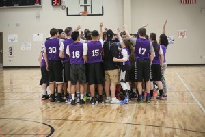 The Unified team is made up of student athlete with disabilities and partners - typical students working to create camaraderie and confidence on and off the court.