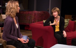 Harlequin Productions actress Helen Harvester (right) is playing the title role of Hedda is seen here in Time Stands Still, also directed by Aaron Lamb (2015).