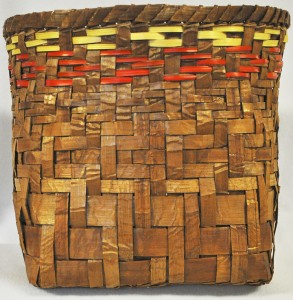 “Traditional Cedar Storage Basket” by Haila Old Peter (Chehalis)