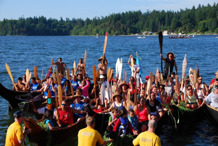 1-Port of Olympia Nisqually Canoe Journey