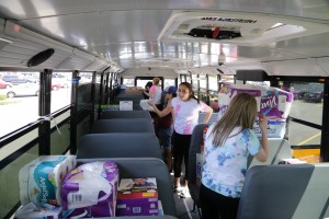 Students and staff from North Thurston Public Schools join forces to collect donations with the goal of "stuffing" the bus for needy families in our area.