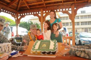 Ari and her family celebrate a birthday with their entire family before her dad is deployed.