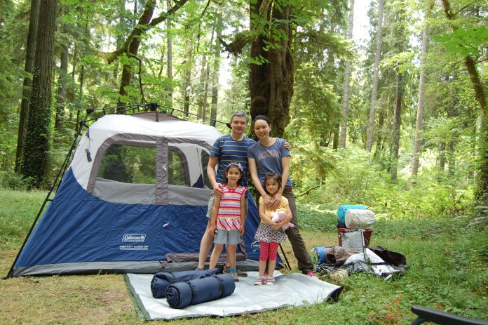 Family camping