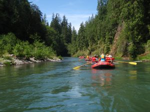 Capitol Land Trust's Nisqually River Floats offer families the chance to see little known stretches of the scenic river. Photo courtesy: Nisqually Land Trust