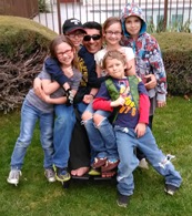 Zahid Chaudhry, left center, with his grandchildren. Photo courtesy: TCTV