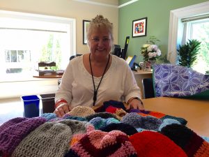 knitting hats donation