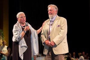 Bud and Mary Johansen were honored for their extensive contributions to the arts in our area. Photo credit: Kathy Strauss Media