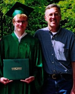 Catherine Pearce with her Dad, Nick, who passed away from Alzheimer's in 2014. Photo courtesy: Catherine Pearce