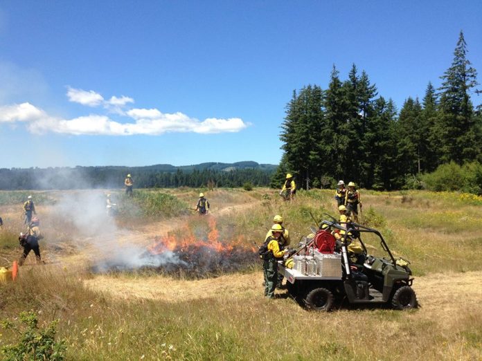test-fire-at-gh Glacial Heritage Preserve