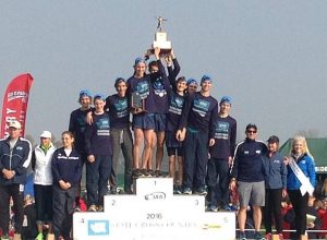 The Northwest Christian Lacey boy's cross country team captures the state title before continuing on to secure the Division II National Championship. Photo courtesy: NCHS.