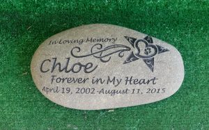 pet memorial stone