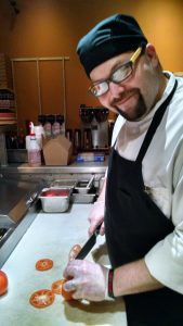 Line Cook Daniel Mason likes working with Chef Meandy - and spends time off with his children.