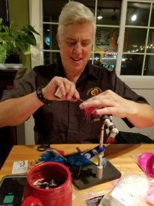 Hops and Hackles takes place every third Thursday at Beerwerks in Olympia. Women can learn how to tie their own flies with the materials provided. Photo credit: Nikki McCoy