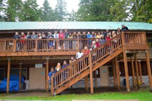 STAND members smile while on a retreat dedicated to building community within the club. Photo credit: Julisia Brock.