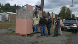 Bucoda Improvement Club Fixing the Bus Shed