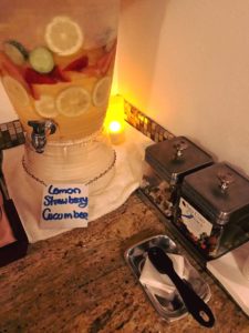 Little Creek Casino Resort Seven Inlets Spa fruit-infused water