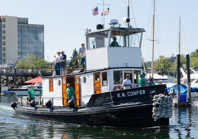 Olympia Harbor Days Tug of the Month RW CONFER Vintage Tugboat races