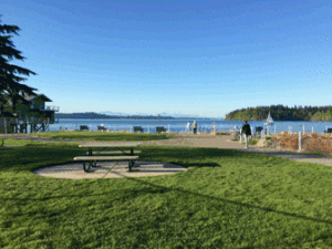 Port of Olympia Billy Frank Jr park signs