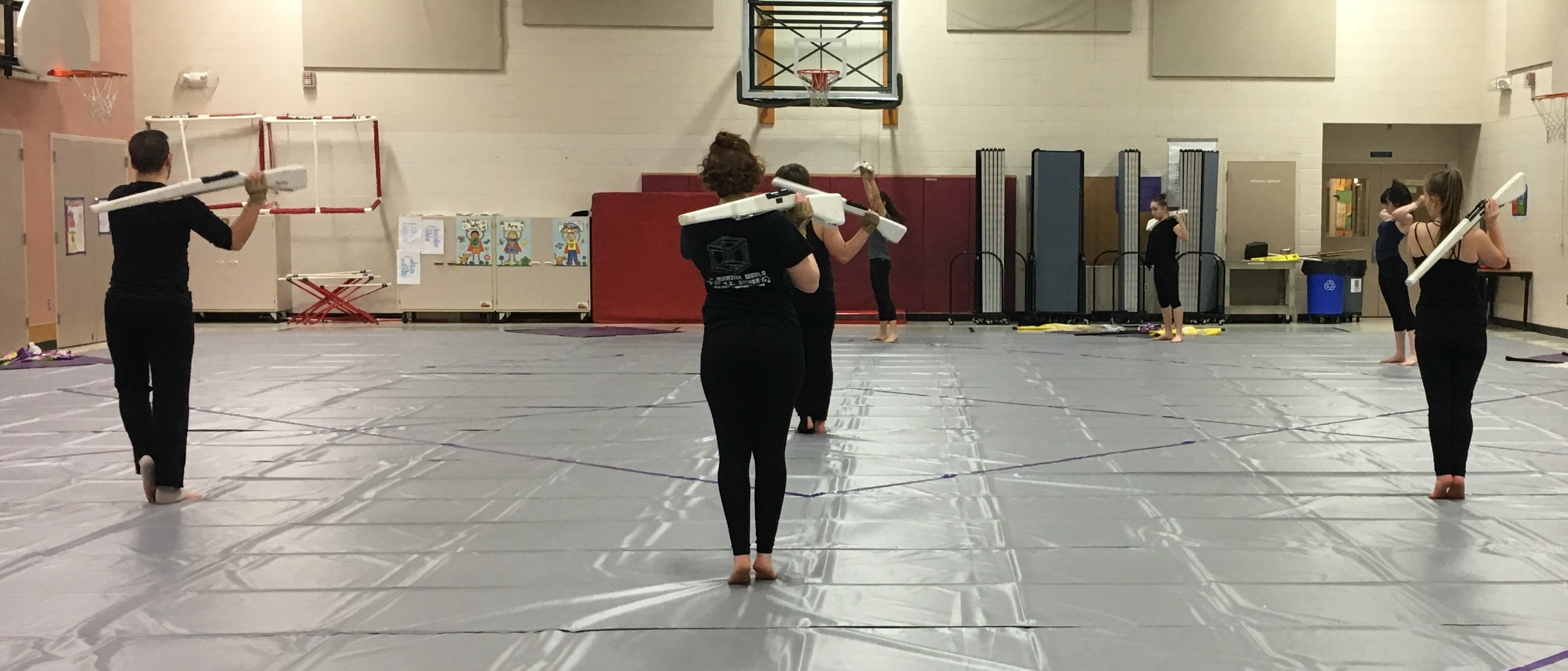 North Thurston High School Winterguard rifles