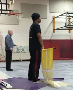 North Thurston High School Winterguard practice