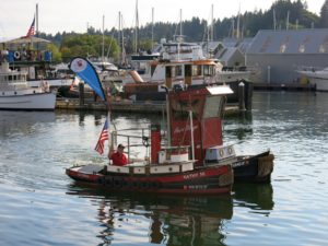 Olympia Harbor Days Tug of the Month Heart Strings with mini tug