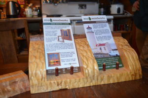 Eco Woodworks Olympia flyers in marbled maple holders