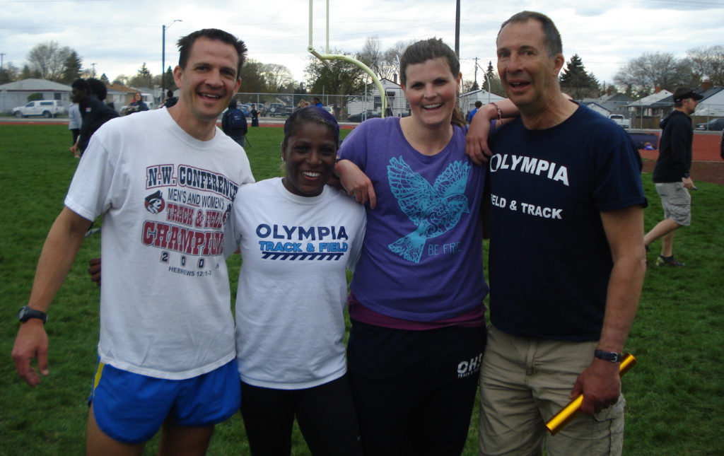 Olympia High School Dr Drew stevick relay team