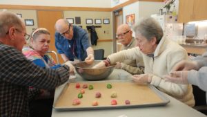 Senior Services for South Sound Sound STARS baking cookies