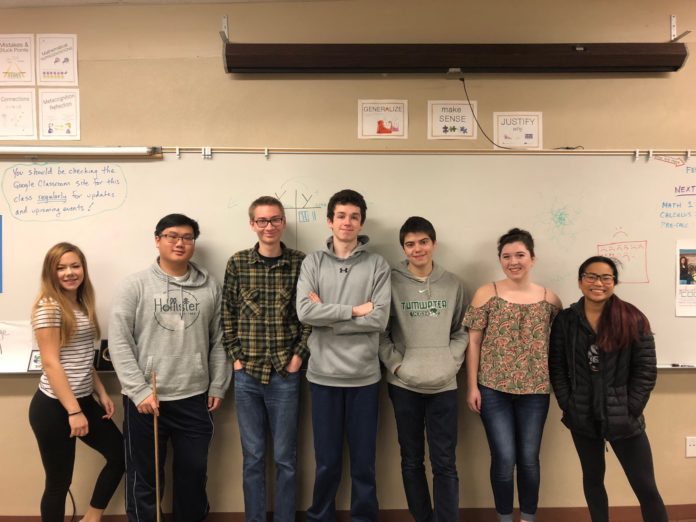 Tumwater High School Knowledge Bowl Club members