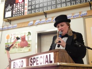 Olympia Federa Savings Senior Services for South Sound Bingo Night Elizabeth Lord Bingo MC