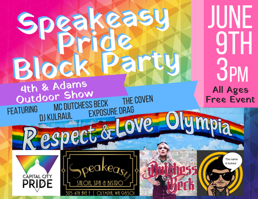 Speakeasy Pride Block Party ThurstonTalk