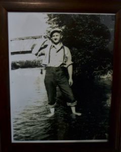 Wishkah River Distillery Josh Mayrs Grandfather in Vintage Photograph