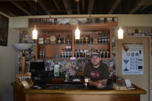 Wishkah River Distillery Owner Josh Mayr in Wishkah River Distillery Tasting Room