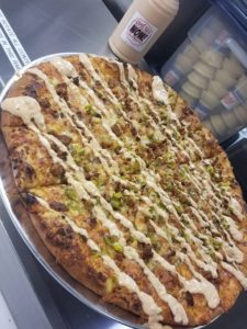 Eastside Big Tom dinosaurs-Chef EL-'s wow sauce pizza