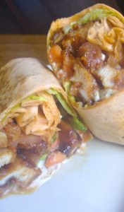 Iron Rabbit Hoppy Hour Buffalo Chicken Wrap