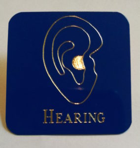 Lions Pin Project Blue Hearing