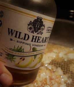 Sandstone Distillery Wild Heart Sipping Vinegars Pear Rosemary close up