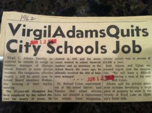 Virgil Adams Real Estate Olympian Article