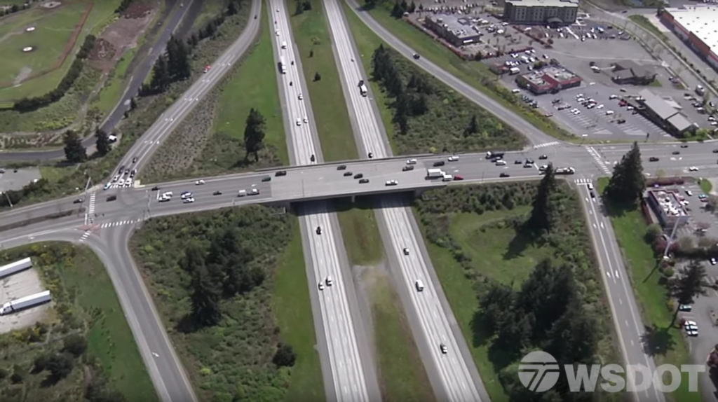 WSDOT City of Lacey DDI Current Interchange