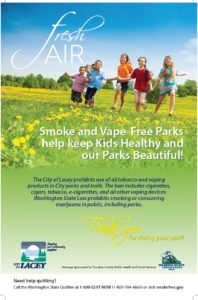 City of Lacey Parks Tobacco Free Poster