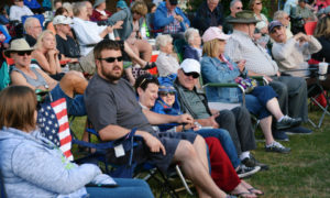 Music in the Park crowd in chairs