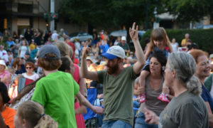 Music in the Park man rocks out