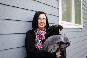  South-Puget-Sound-Habitat-for-Humanity-Dedication-Ceremony-Lorrie-and-dog