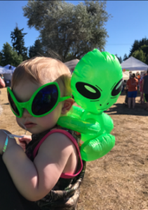 Yelm UFO Fest Baby Alien Eyes