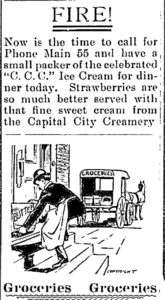 Capital City Creamery delivery ad