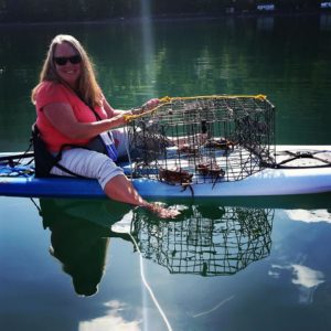 Crabbing with Kayak Brinnon